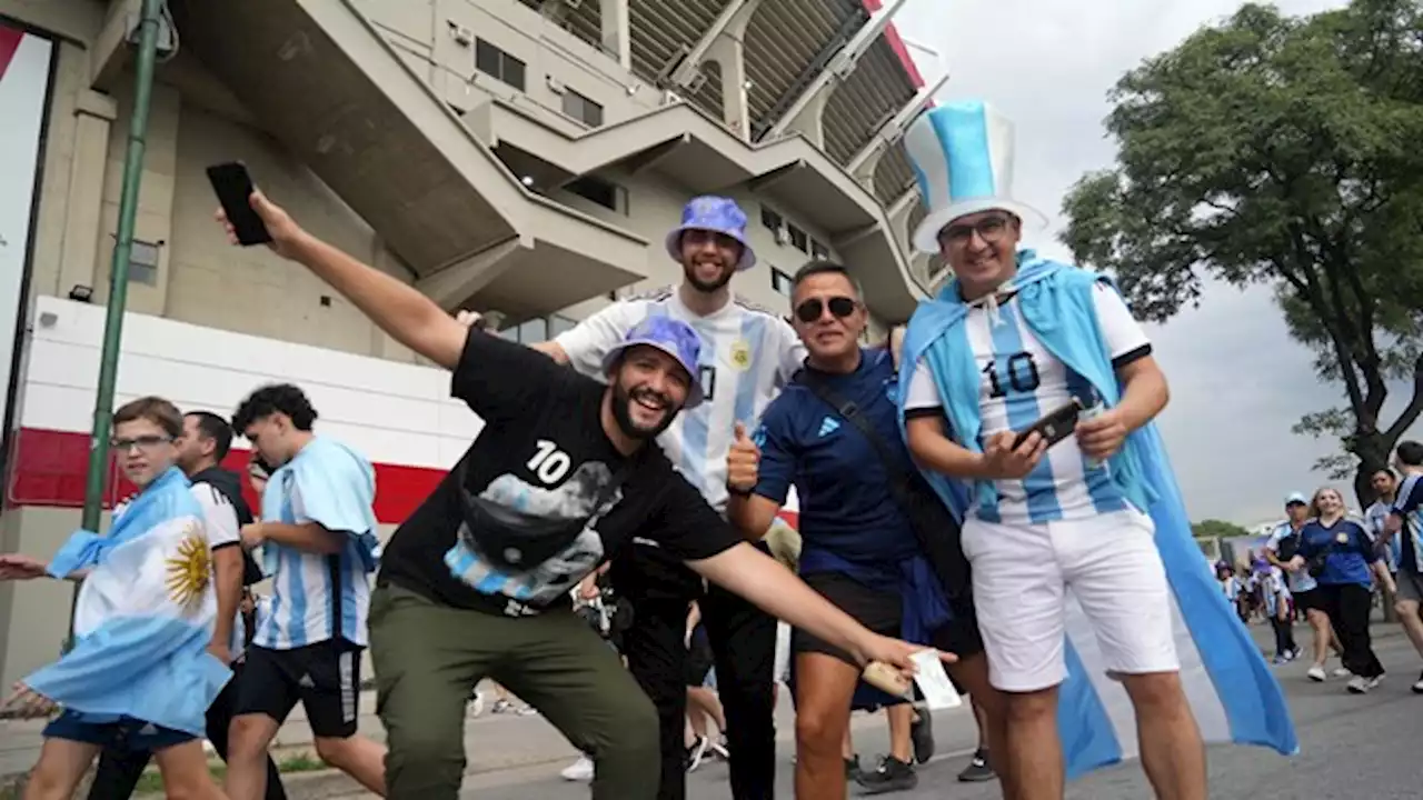 El Monumental vibra con la fiesta de la Scaloneta