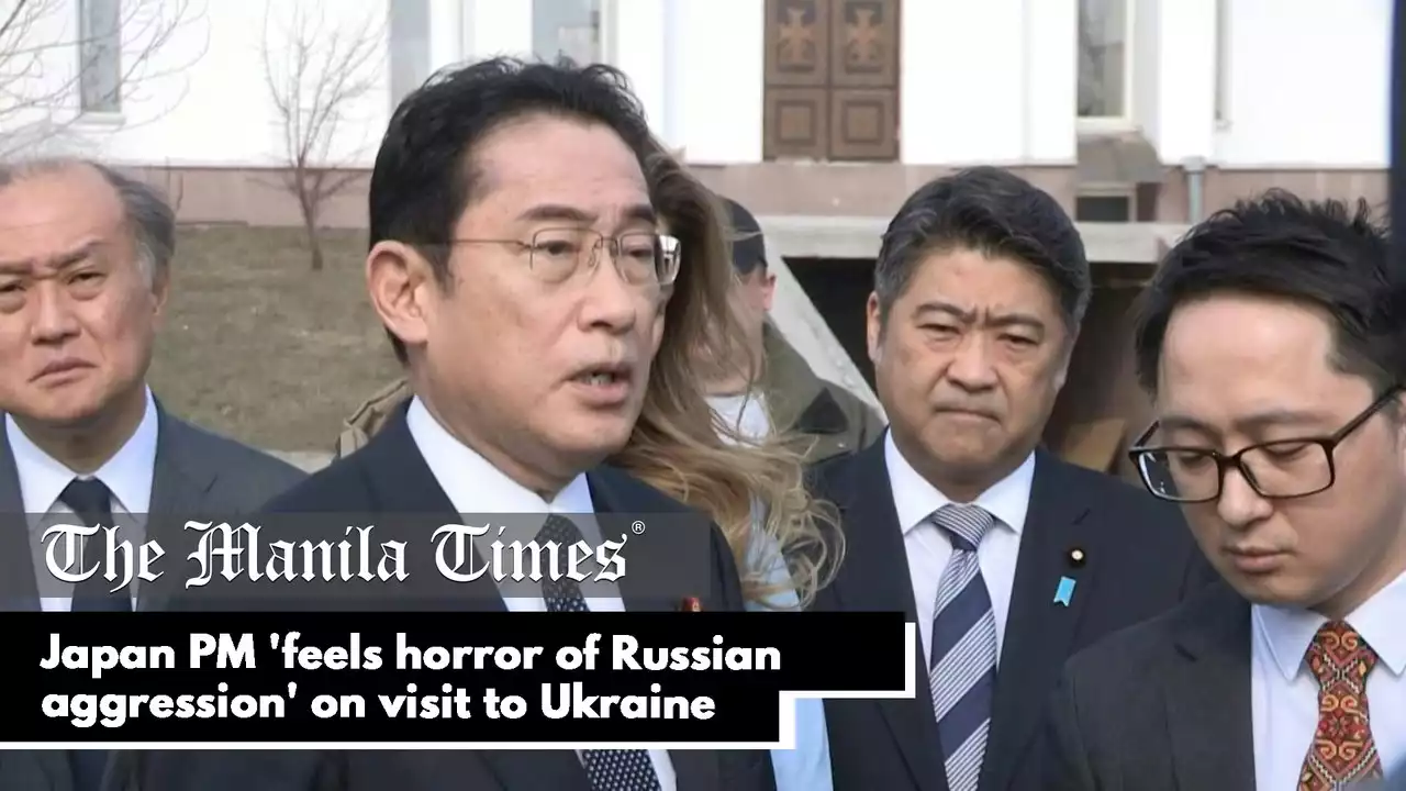 Japan PM 'feels horror of Russian aggression' on visit to Ukraine - video Dailymotion