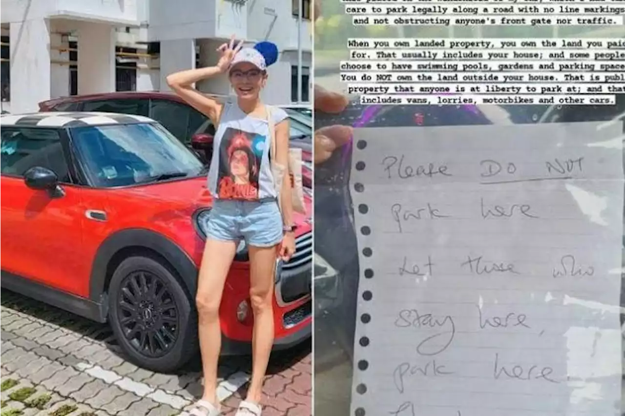 Jade Seah calls out ‘self-entitled behaviour’ over parking space