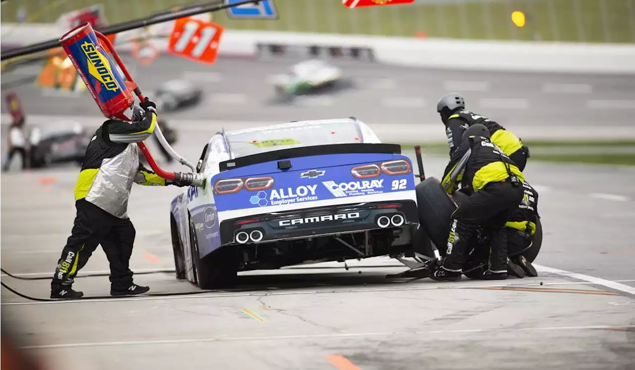 NASCAR driver Josh Williams suspended one race for parking his car at the finish line