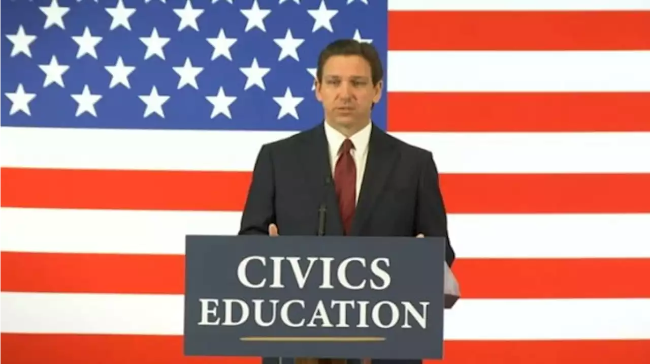 Gov. DeSantis speaks at visit to Ridgeview High School in Orange Park