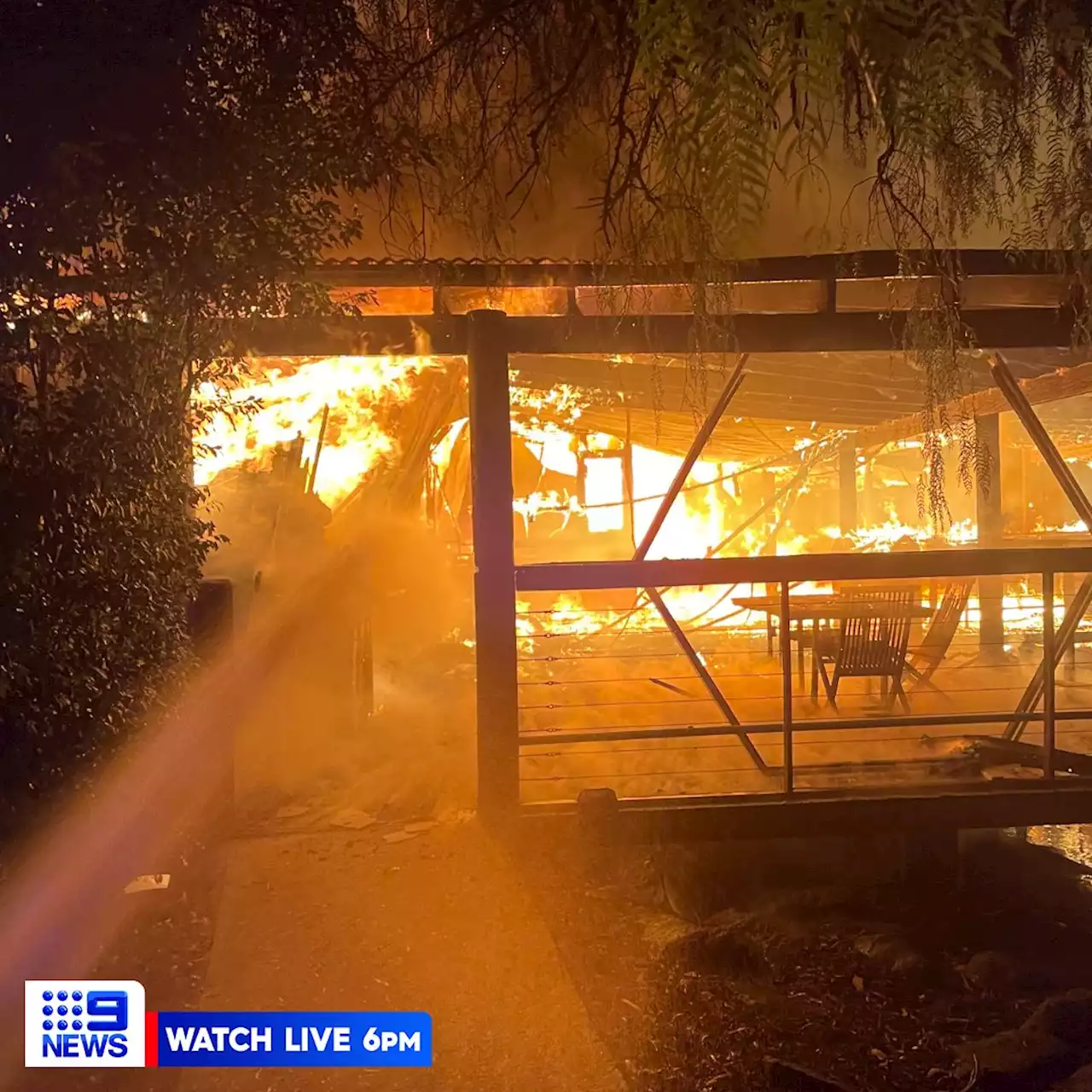 Fire engulfs popular NSW winery