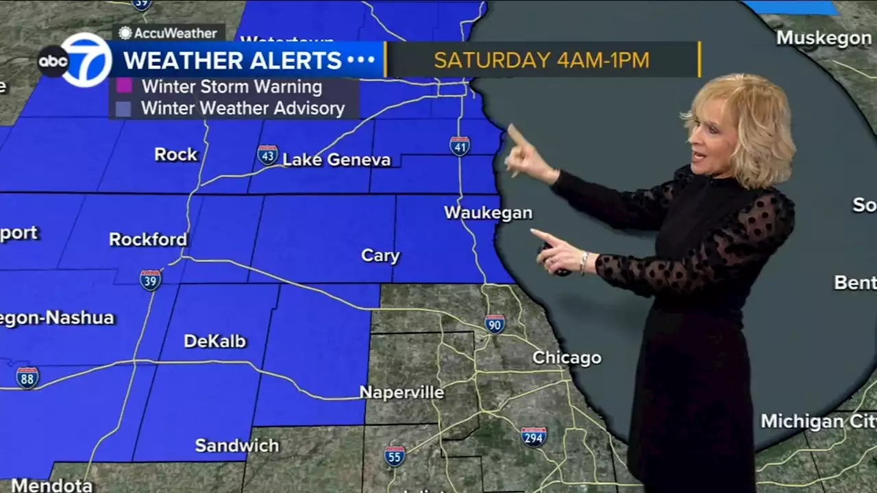 Chicago weather forecast includes potential for over 6 inches of snow for some suburbs