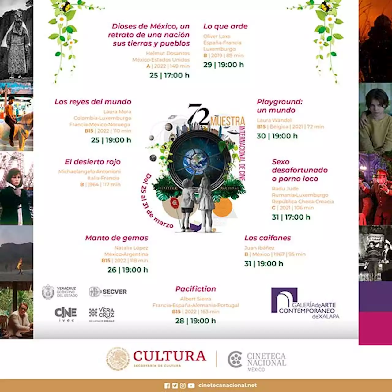 IVEC y Cineteca Nacional invitan a Muestra Internacional de Cine 2023, en Xalapa