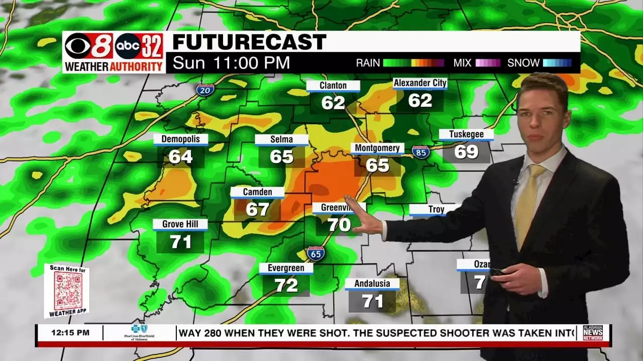 Sunshine Friday, Severe Storms Possible Friday Night - Alabama News