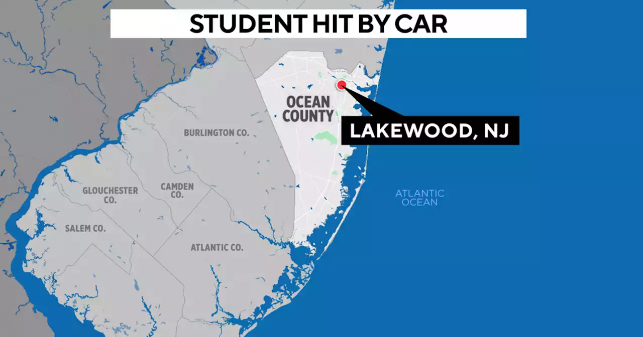 Ocean County student struck by driver after getting off school bus