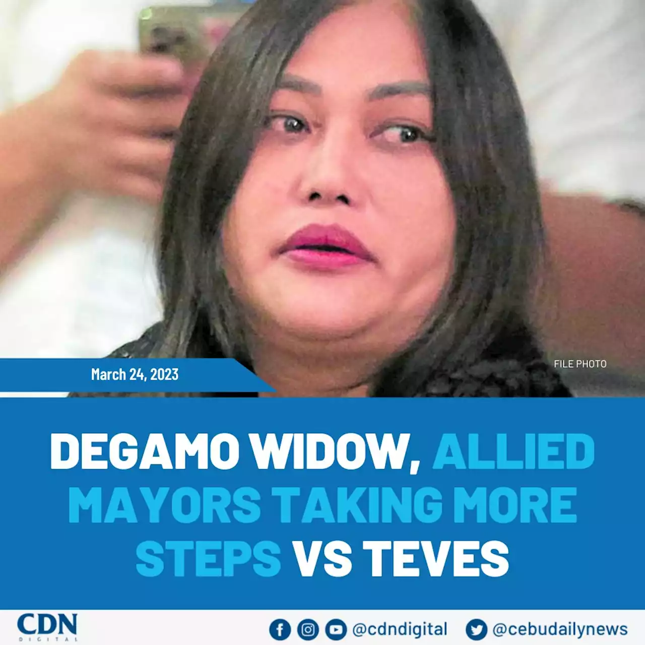 Degamo widow, allied mayors taking more steps vs Teves