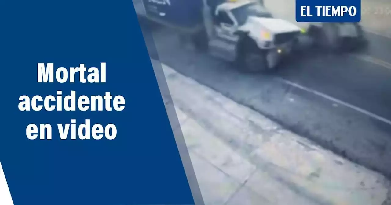 Video: así fue el aparatoso choque entre una tractomula y un carro en Cartagena