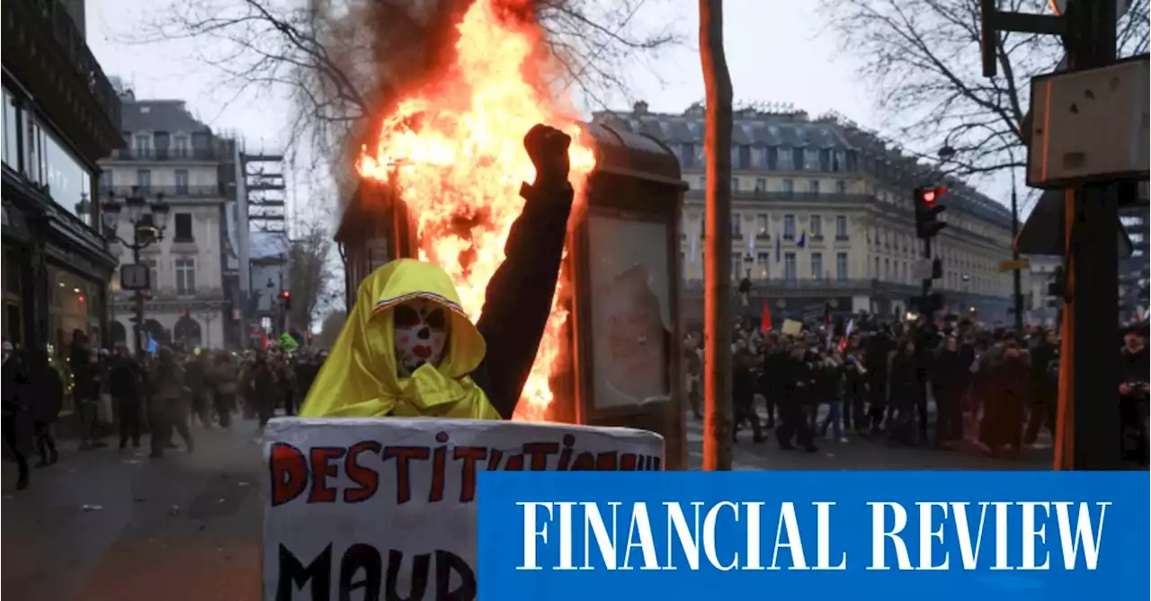 Violence hits Paris over Macron’s pension reforms