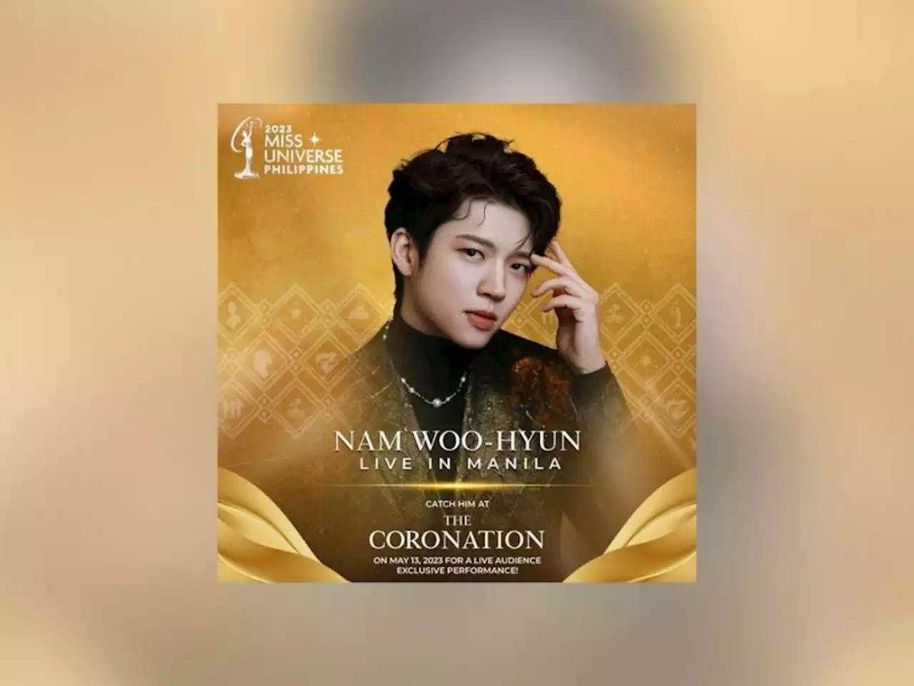 Nam Woo-hyun will be performing in the Miss Universe PH 2023 coronation night