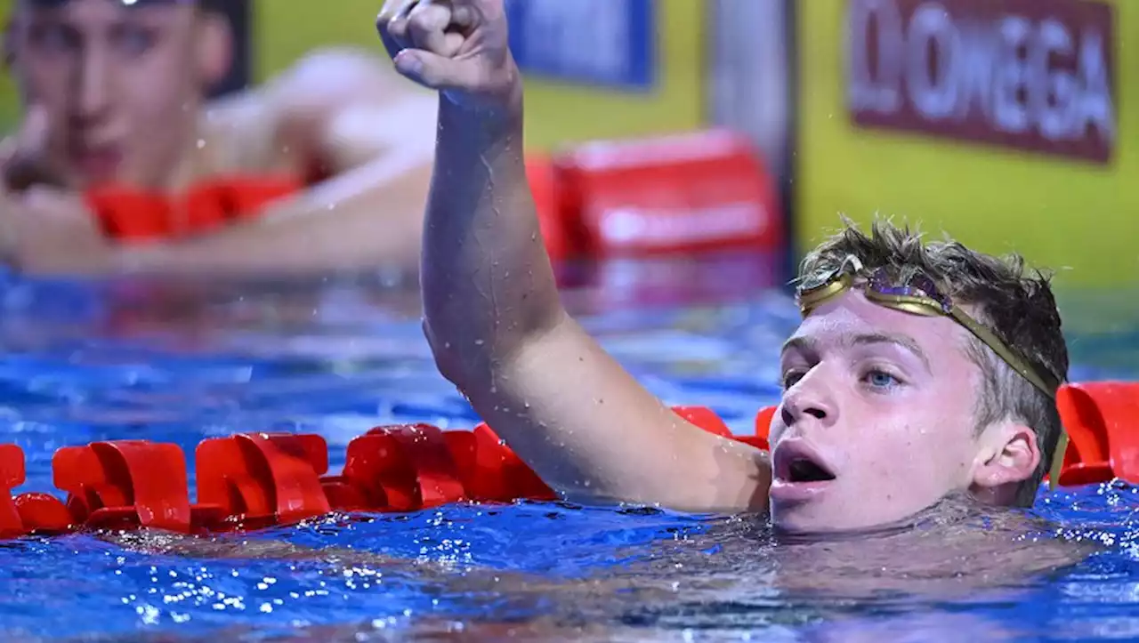 VIDEO. Léon Marchand impressionnant ! Le nageur toulousain fait (encore) tomber un record universitaire aux Etats-Unis