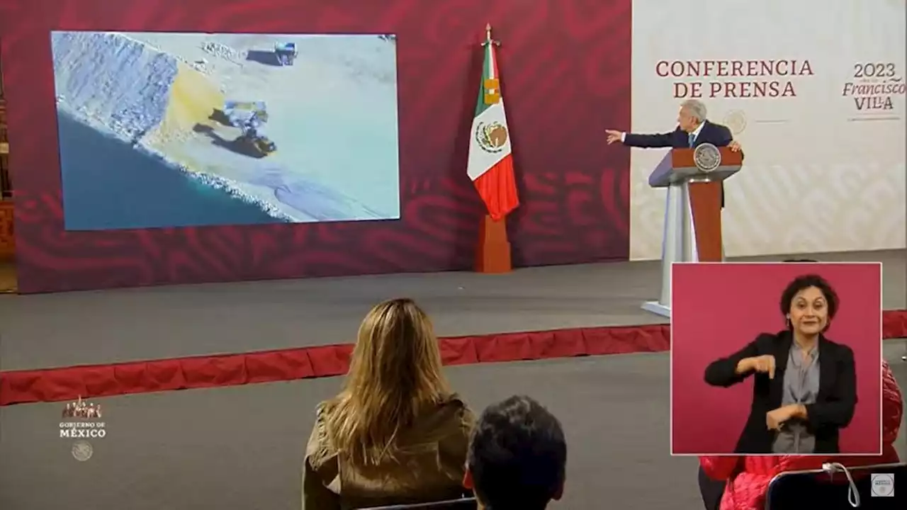 Pide AMLO que le muestren a Blinken destrucción que llevó a cabo Calica en Quintana Roo