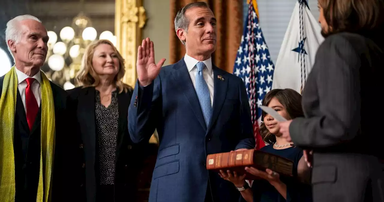 Garcetti sworn in as ambassador to India after two-year battle