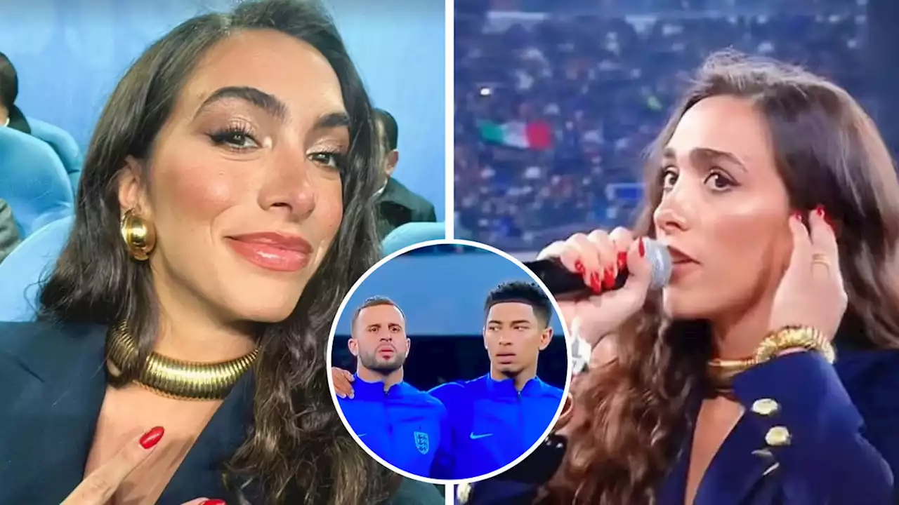 Singer 'breaks down in tears' and apologises to England fans after they accuse her of 'butchering' God Save The King