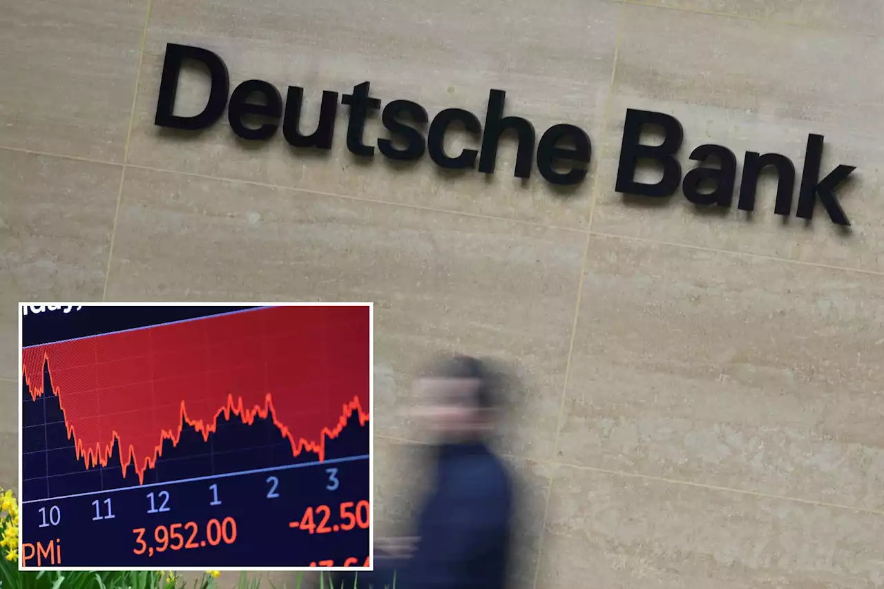 Deutsche Bank drops 13% amid fresh anxiety in global banking crisis