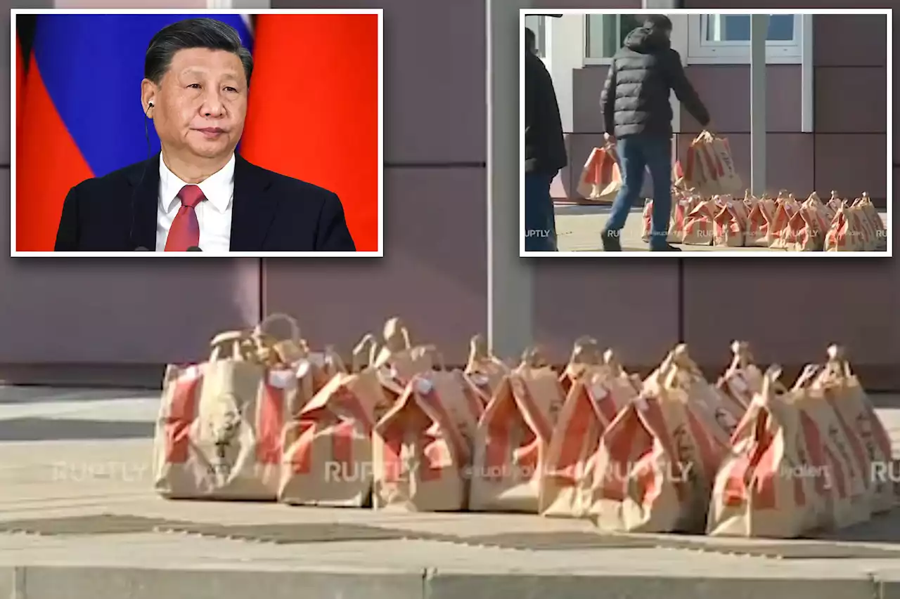 Massive order of KFC spotted outside Xi Jinping’s hotel in Moscow