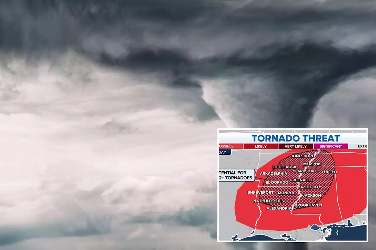 Possible tornado outbreak threatens 25 million as severe storms target Deep South