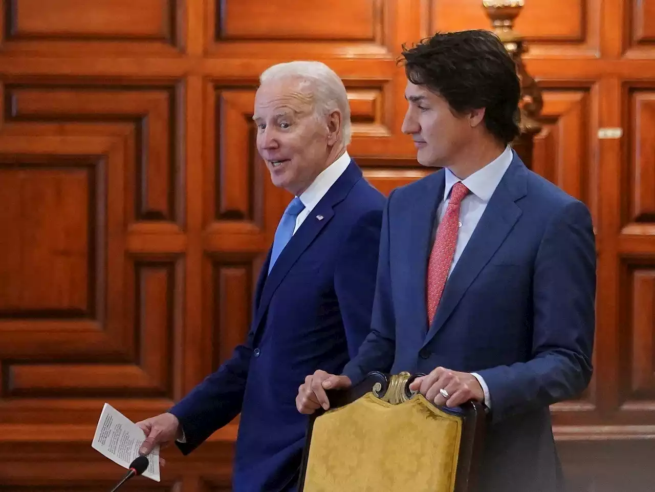 Trudeau talks policy as pomp surrounds Biden's whirlwind visit to Ottawa