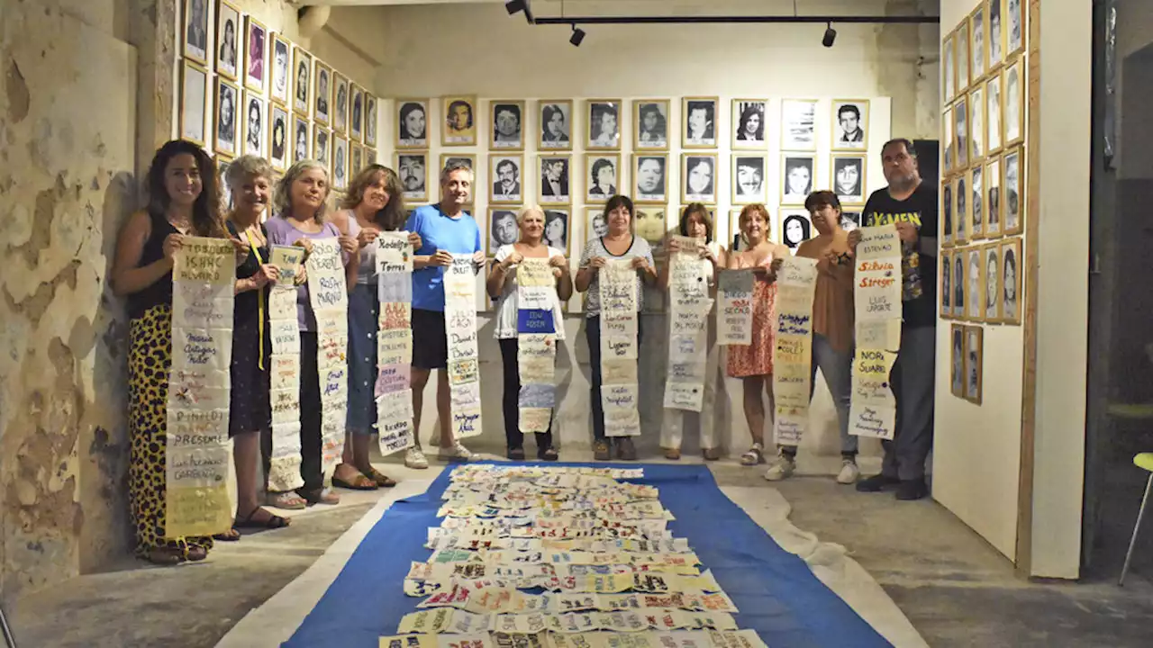 Los bordados alrededor de las víctimas desaparecidas en el ex pozo de Quilmes, hoy Sitio de Memoria. | 24M