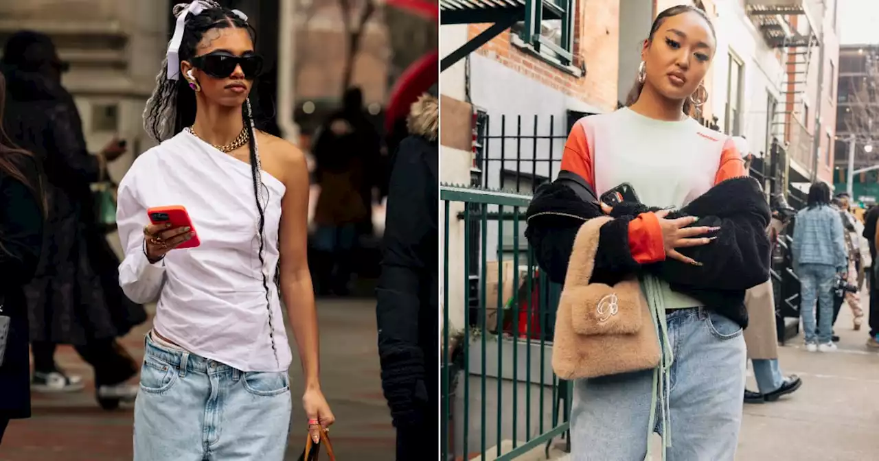 22 Ways to Style Baggy Jeans With Everything, From Blazers to Crop Tops