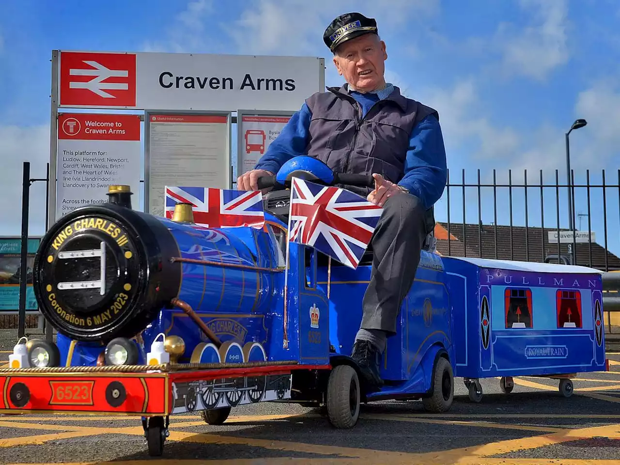 Shropshire man creates stunning Coronation train tribute to King Charles III