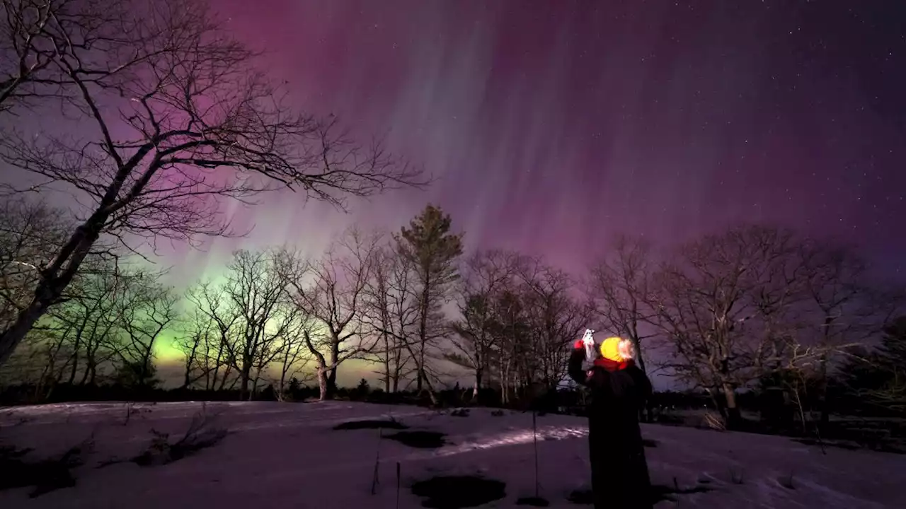 Skywatchers enjoy a night of surprise auroras as strongest solar storm in years hits Earth (photos)