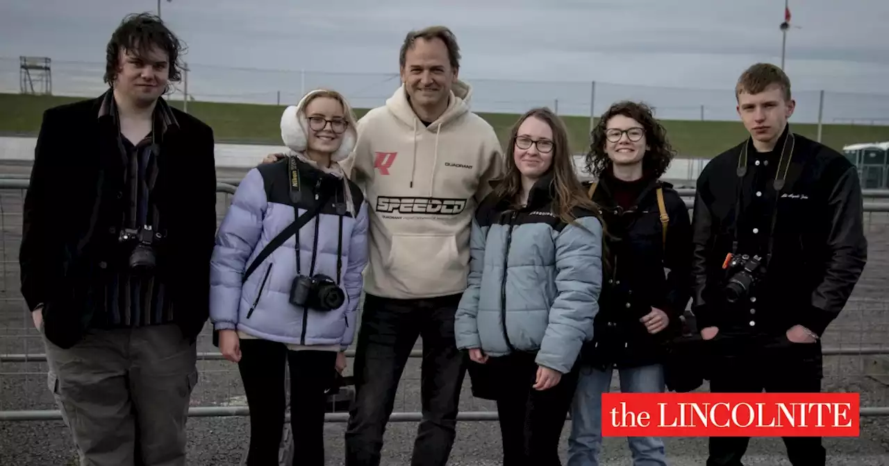 Grantham College students meet F1 star Lando Norris and The Stig