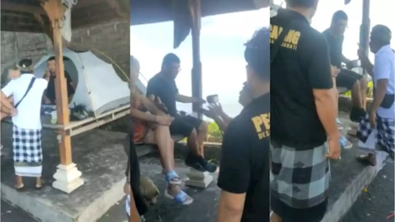 Viral Video Dua Bule di Bali Nekat Berkemah saat Nyepi