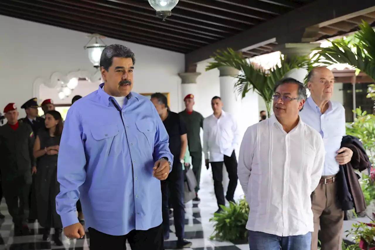 Gustavo Petro y Nicolás Maduro se reunieron por tercera vez en Caracas