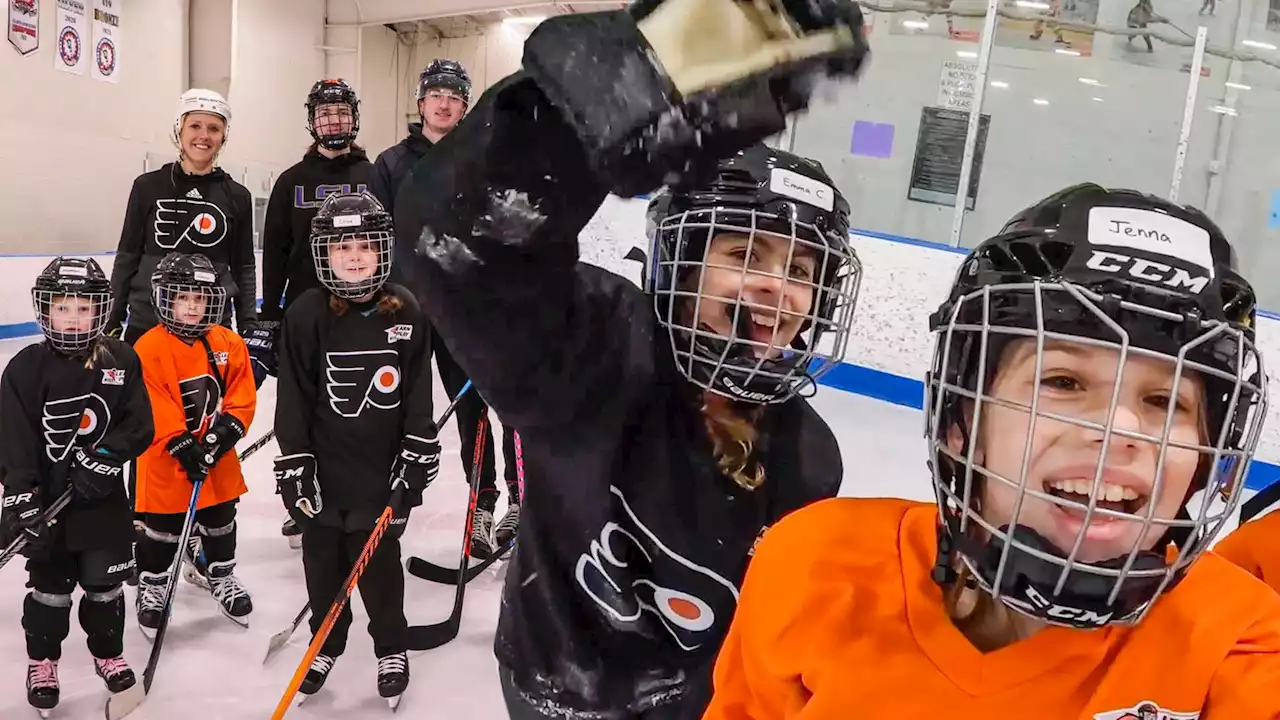 Girls get first-time hockey experience in new Flyers program