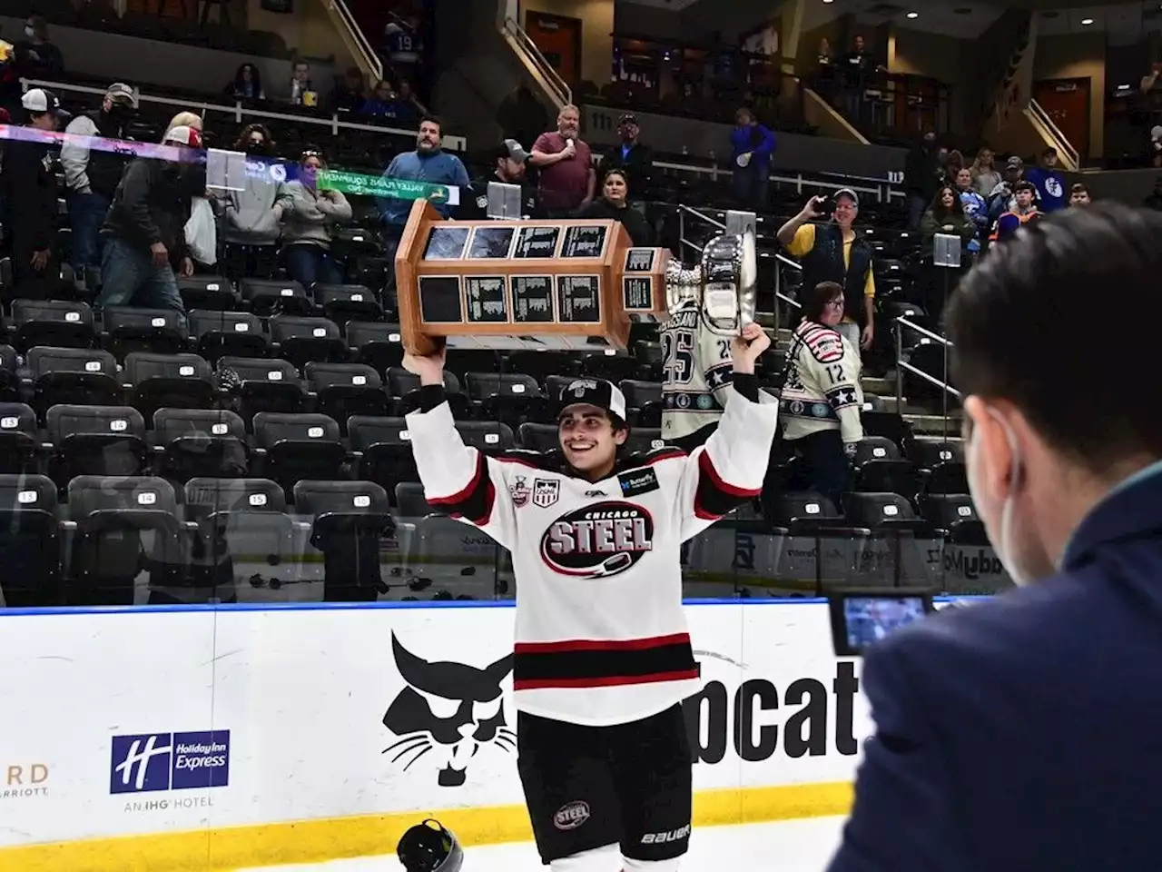 Next stop, Calgary? Flames prospect Coronato’s college team eliminated from NCAA Tournament