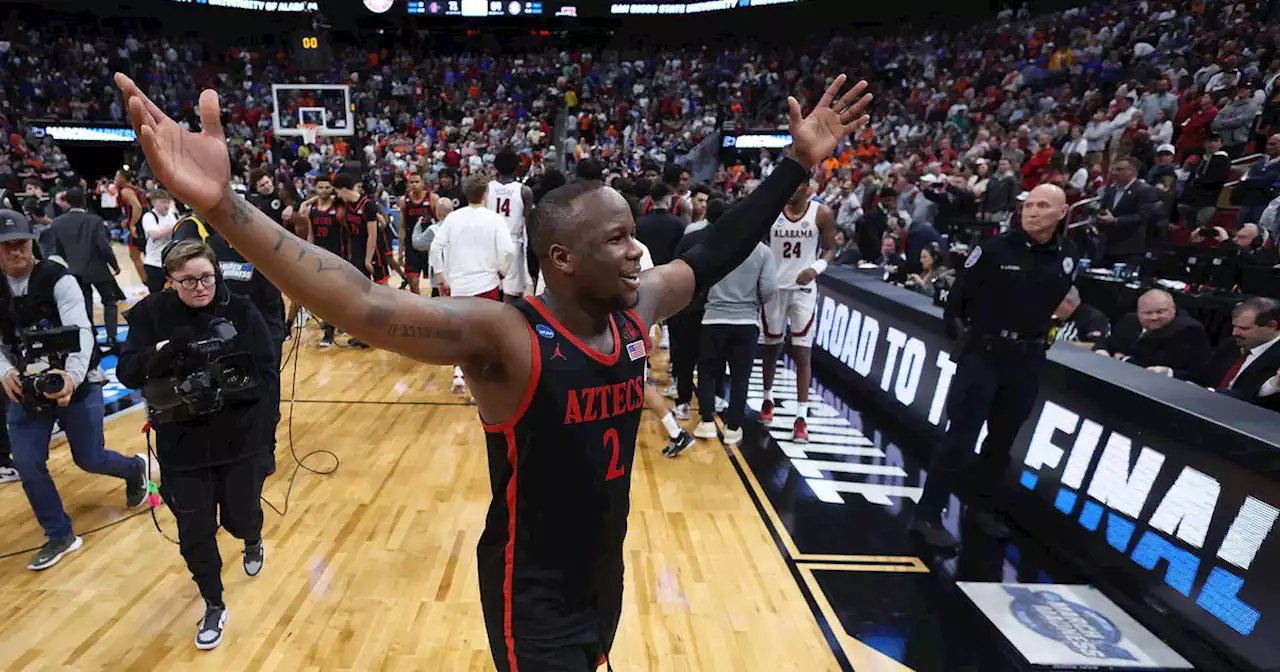 San Diego State upsets No. 1 overall seed Alabama to reach Elite Eight