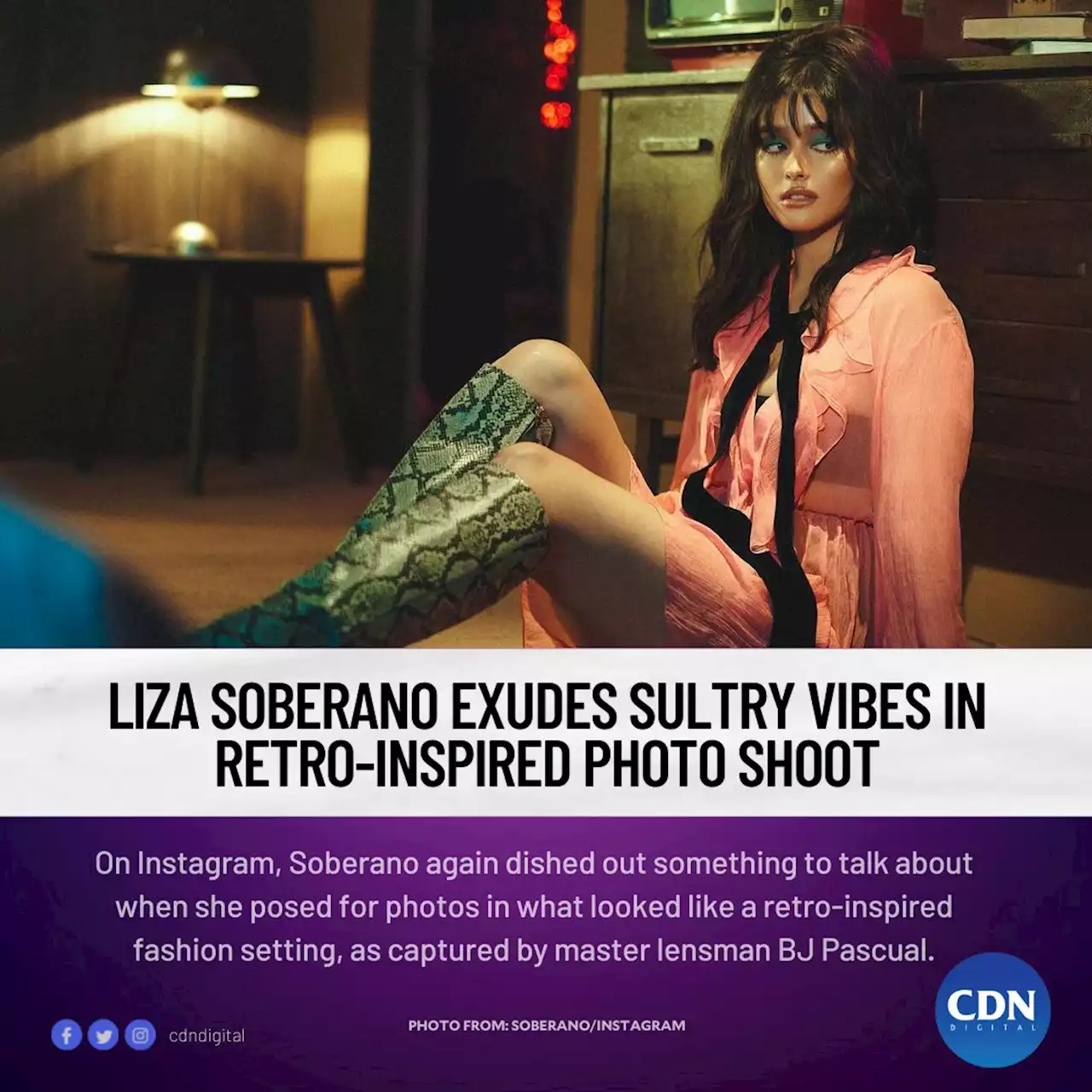 LOOK: Liza Soberano exudes sultry vibes in retro-inspired photo shoot