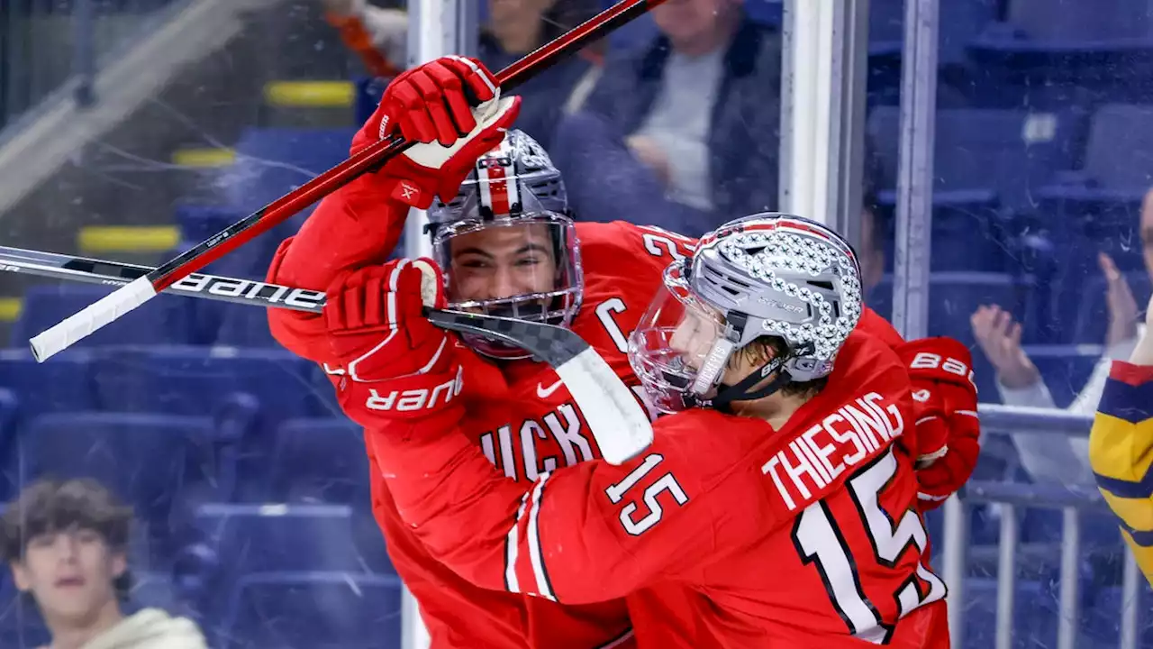 Ohio State men's hockey blasts Harvard 8-1 in NCAA Tournament regional semifinal