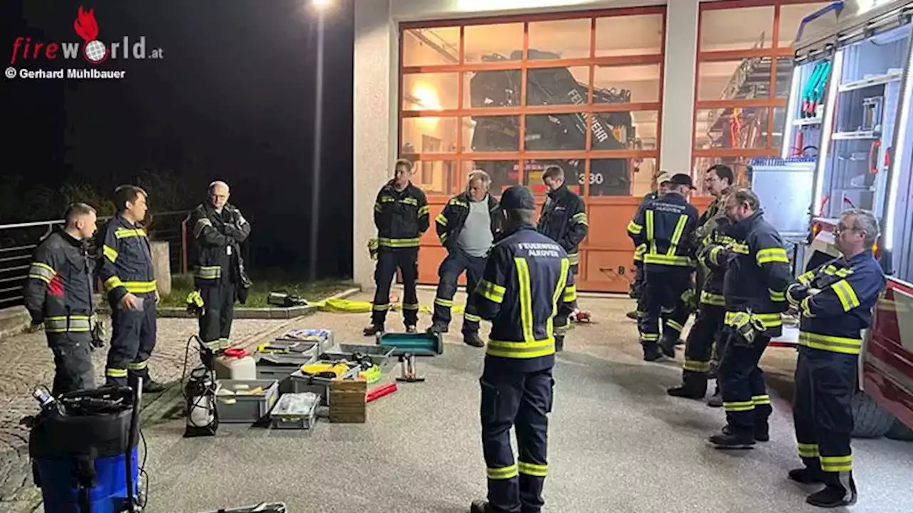 Oö: Basis-Ausbildungsabend mit fünf Szenarien bei der Feuerwehr Alkoven