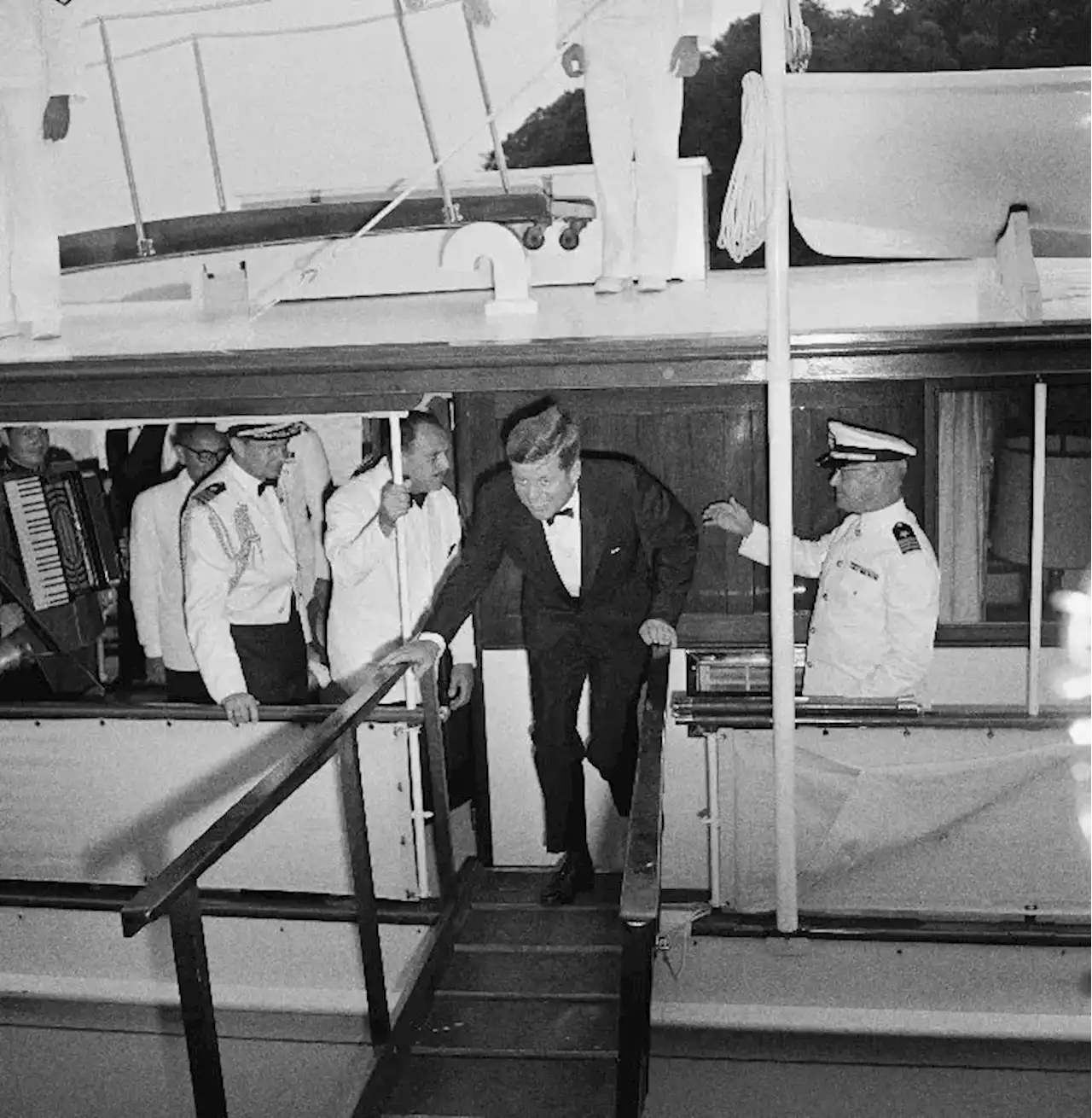 Historic presidential yacht that served five American presidents on display at Florida boat show