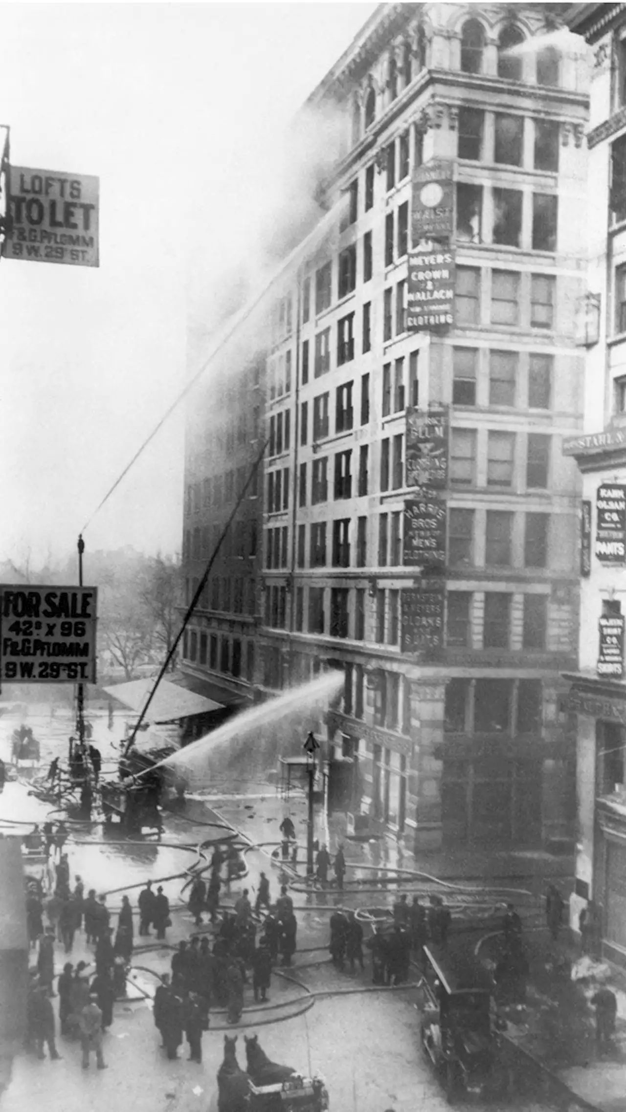 On this day in history, March 25, 1911, a fire at the Triangle Shirtwaist Factory kills 146