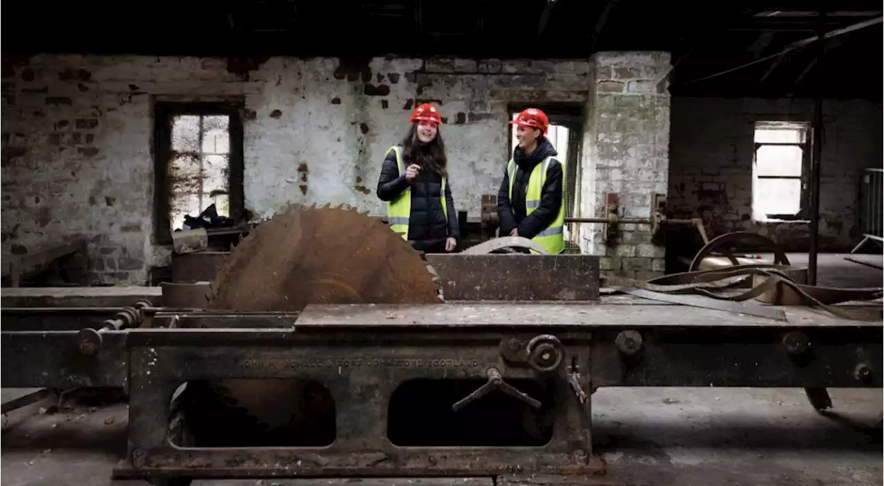 Inside the first stage of the renovation of Glasgow's Pollok Stables