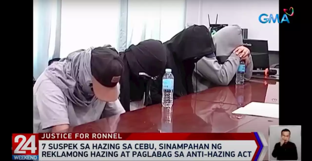 Raps filed vs. 7 suspects in alleged hazing death of Cebu student