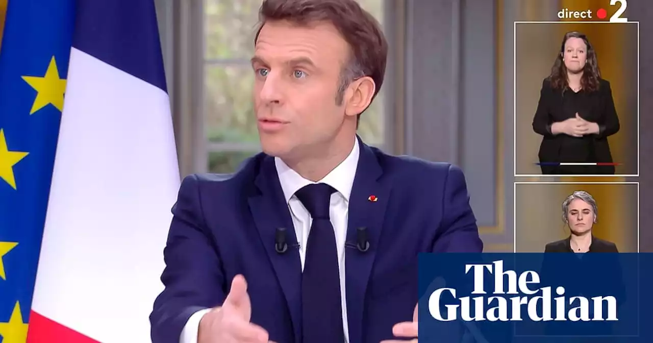 Emmanuel Macron takes off ‘luxury’ watch during pensions TV interview