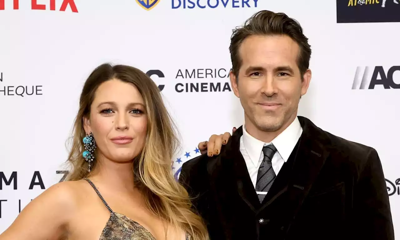 Ryan Reynolds and Blake Lively pose for pictures with newborn baby as family arrive in Wrexham