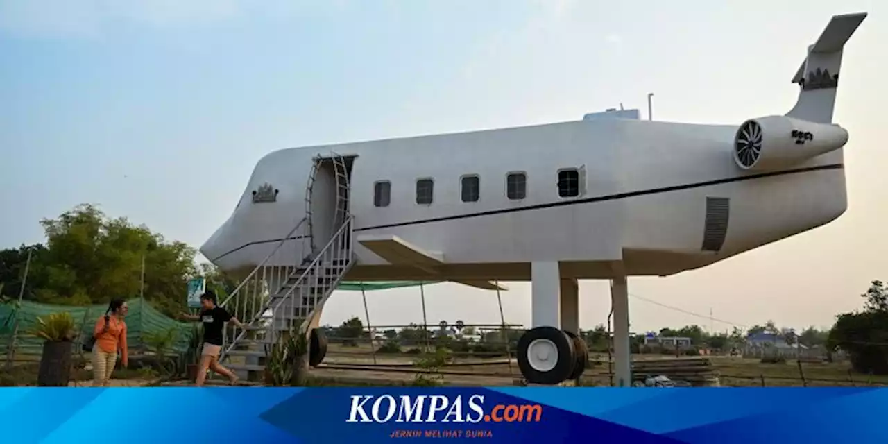 Pria Kamboja Bangun Rumah Pesawat di Tengah Ladang, Nabung 30 Tahun, Jadi Tempat Piknik