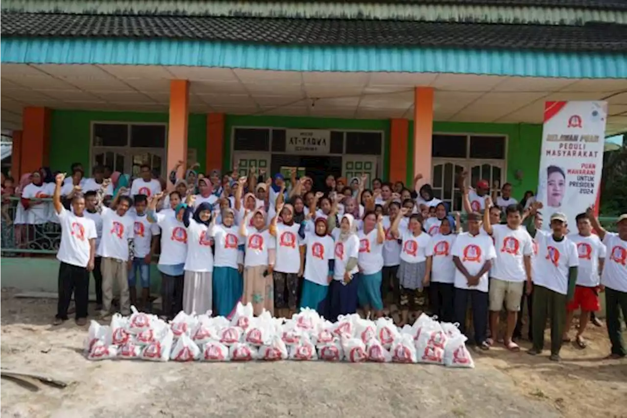 Relawan Puan Gelar Buka Puasa Bersama dan Beri Sembako di Sumsel