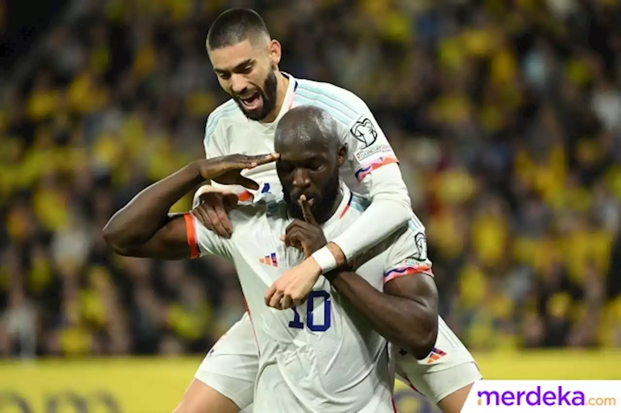 Foto : Gacor, Romelu Lukaku Cetak Hattrick dan Bawa Belgia Kandaskan Swedia | merdeka.com