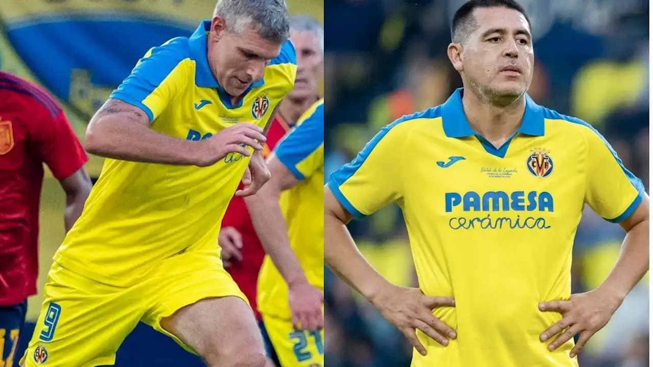 Martin Palermo y Juan Román Riquelme jugaron juntos para el Villarreal