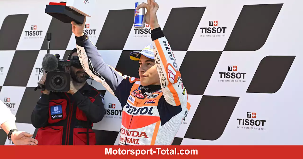 Marc Marquez im Portimao-Sprint am Podium: Tipps vom Honda-Team halfen