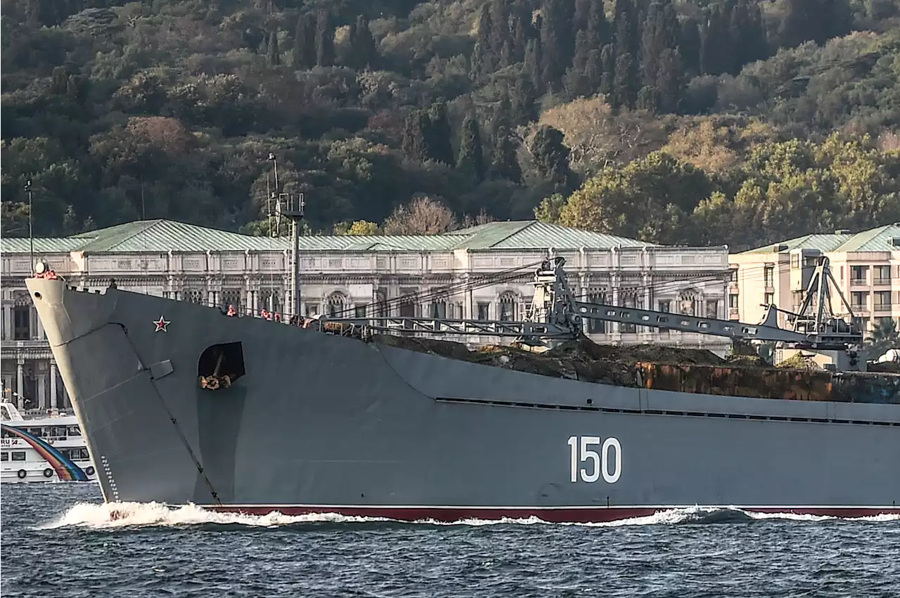 Ukraine posts video of burning ship as Russia finally admits its loss