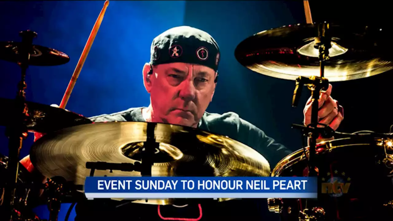 Event taking place Sunday to honour rock drummer Neil Peart