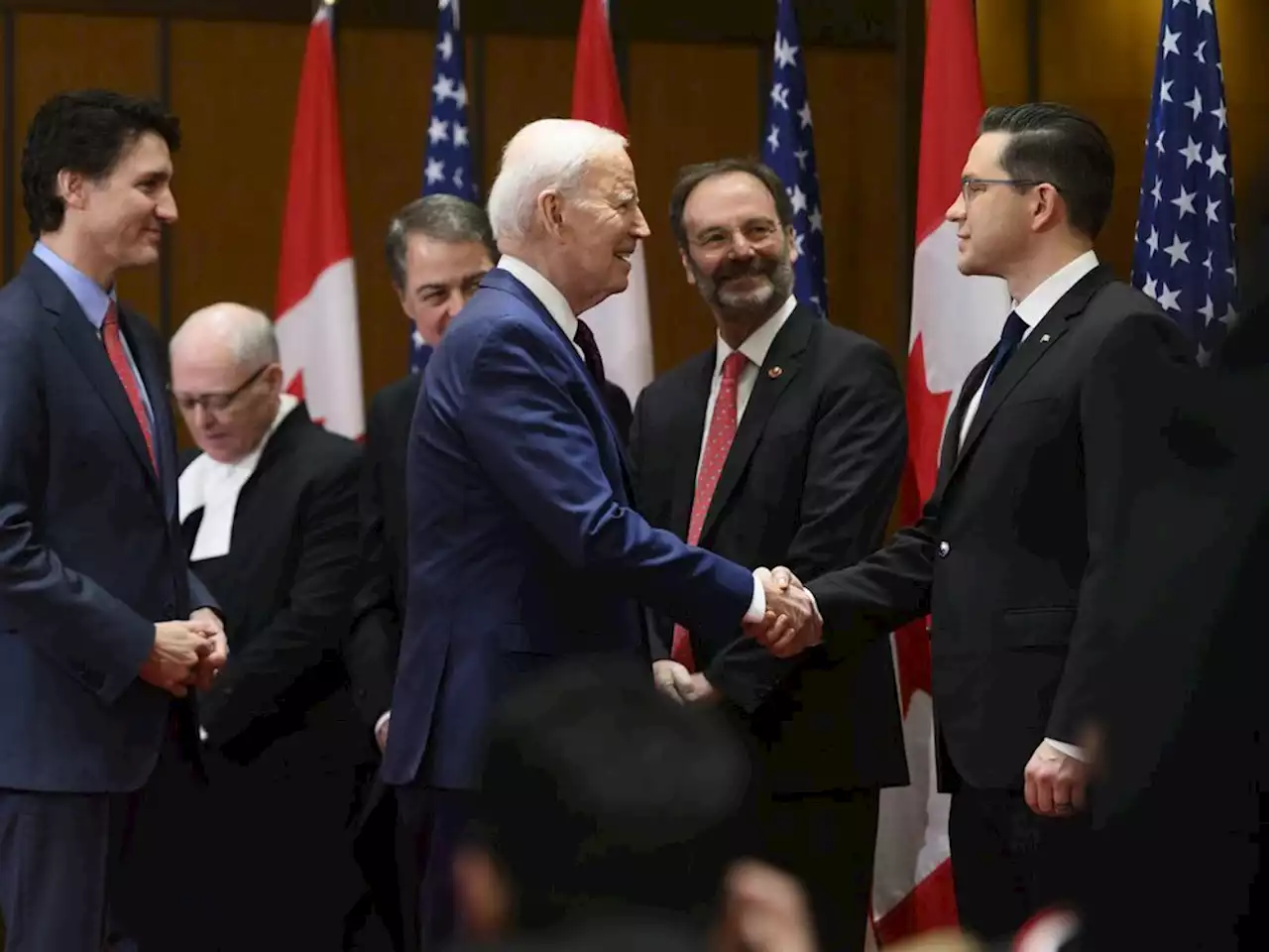 Allow unvaccinated Canadians to cross U.S. border, Poilievre asks President Joe Biden