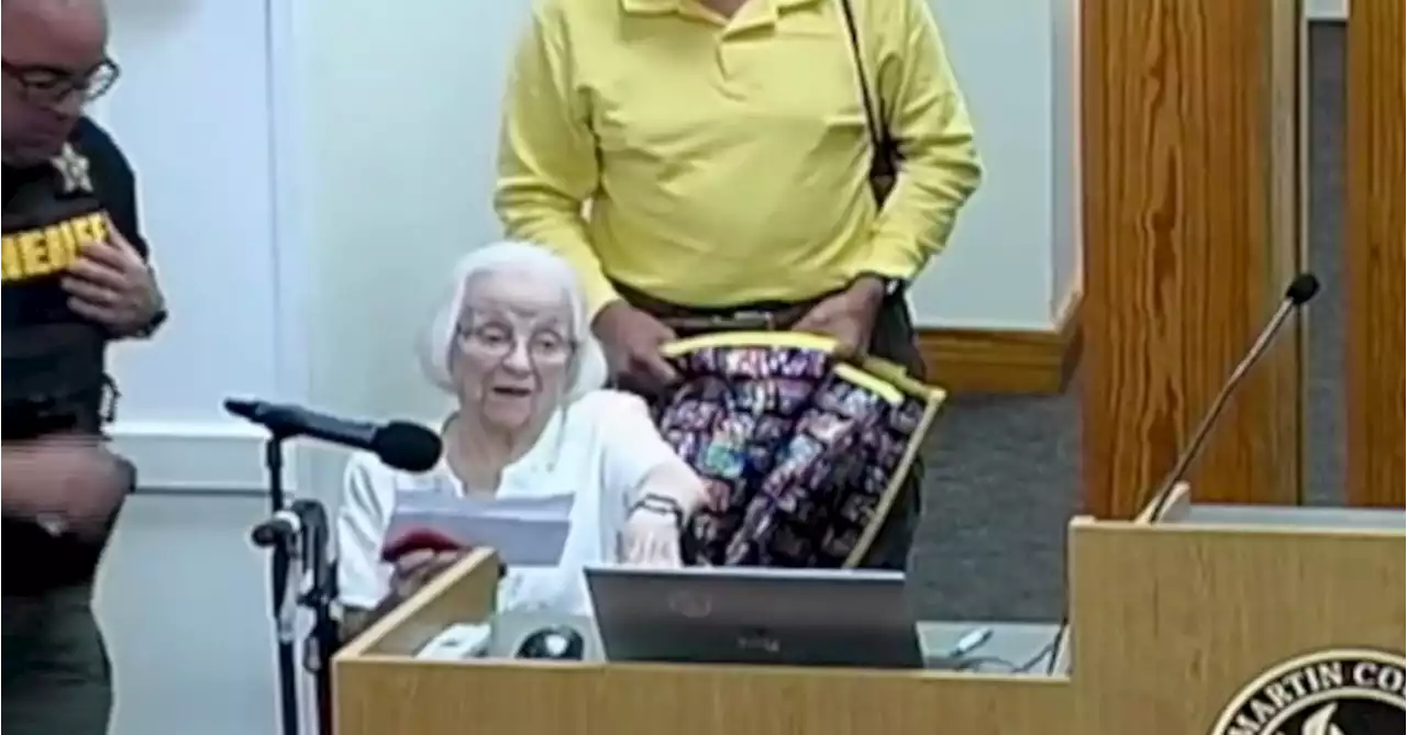 Watch This 100-Year-Old Woman's Epic Take Down Of Florida's Book Ban